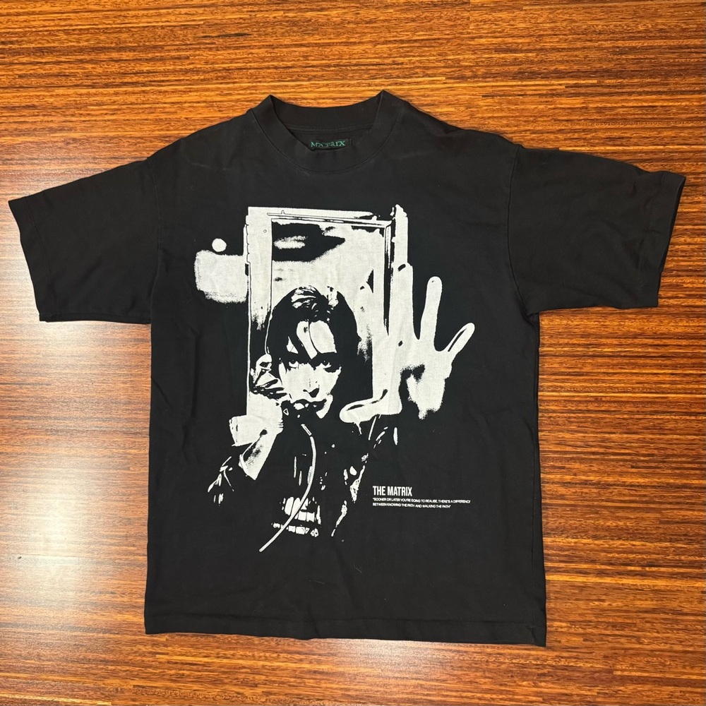 Jaded London Trinity Matrix Oversized Tee Shirt XS Vintage Y2K Grunge Cyber Goth